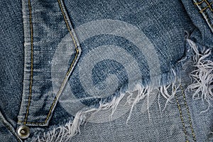 Worn and torn jean background, Old jean background