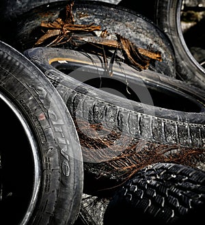 Worn tyres