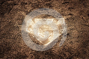 Worn Used Home Plate for Baseball Homeplate Base