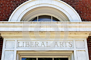 Worn and Weathered Liberal Arts Sign photo