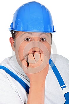 Worried builder