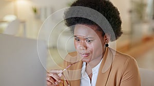 Worried business women looking stressed about missed deadlines, sitting at a desk inside an office. Anxious and busy