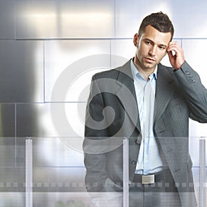 Worried businessman