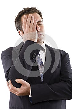 Worried businessman photo