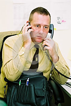 Worried businessman