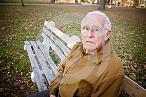 Worried Elderly Man