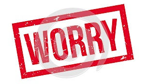 Worry rubber stamp