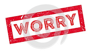 Worry rubber stamp