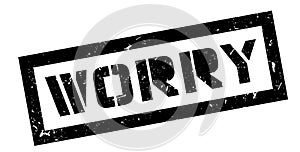 Worry rubber stamp