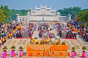 The worship of a Buddism godness Guanyin