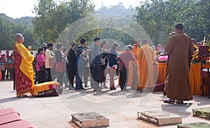 The worship of a Buddism godness Guanyin