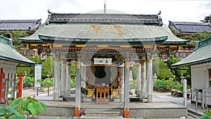 Worship hall of Kosanji Temple in Japan
