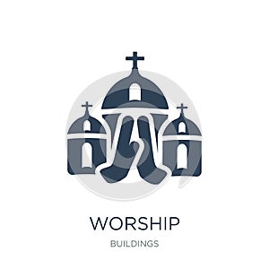 worship icon in trendy design style. worship icon isolated on white background. worship vector icon simple and modern flat symbol