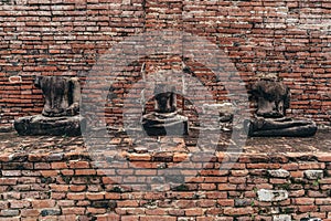 Worship of Thailand,Buddha statue,History of Thailand,Buddha statue Temple of Ayutthaya Province.