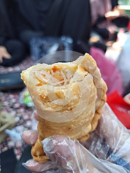 A wortel glass noodle in a pastel snack photo