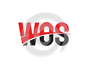 WOS Letter Initial Logo Design Vector Illustration