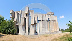 wotruba church, vienna, austria, unconventional, futuristic, strange, contemporary building, 4k