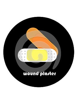 wound dressing plaster vector icon