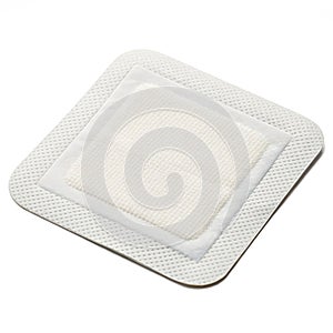 Wound pad isolated on white background