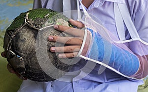 Wounded arm image