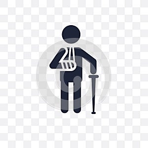 Wounded transparent icon. Wounded symbol design from Insurance c