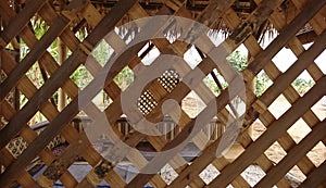 Woven bamboo for gazebo walls