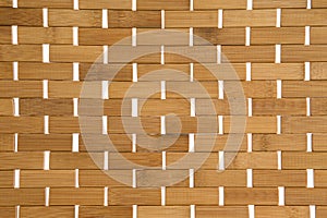 Woven bamboo mat background texture