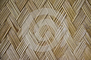 Woven bamboo textured background