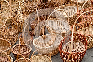 Woven baskets handmade