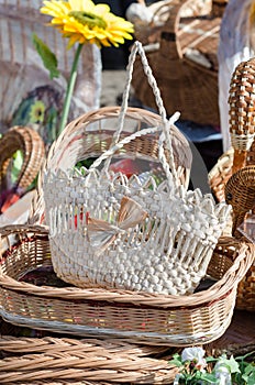 Woven baskets handmade