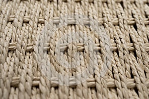 Woven baskets isolated against a white background