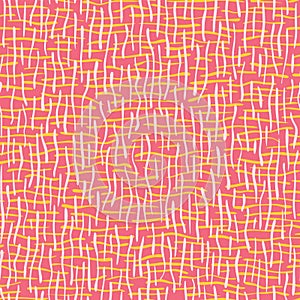Pink Woven Burlap Texture Seamless Vector Pattern