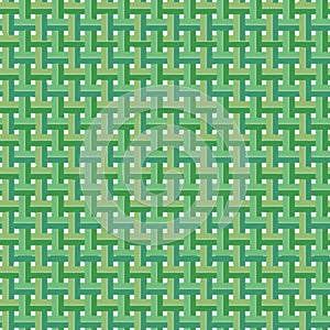 Woven Coconut Leaves Vector Seamless Pattern Background