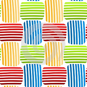 Woven colored stripes seamless pattern