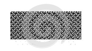 Woven Crosshatch Geometric Grid Pattern, vector design Generative AI