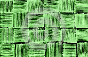 Woven pattern green brush texture