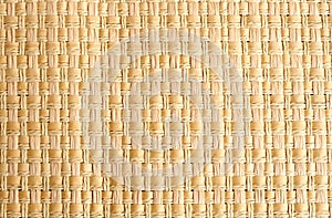 Woven straw placemat as background