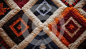 Woven Traditions: Texture of Berber Traditional Wool Carpets