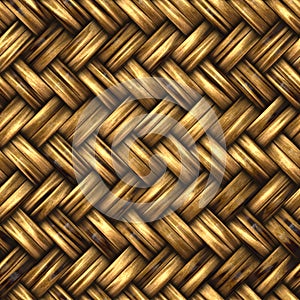 A woven wicker material