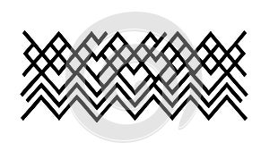 Woven Zigzag Pattern: Intricate Geometric Texture for Modern Design, vector design Generative AI