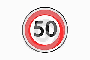 Speed limit at 30km/ h sign
