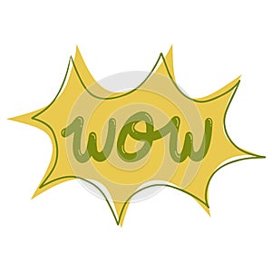 Wow Comic Comics Lettering Pop Art Vector Bubble Speech