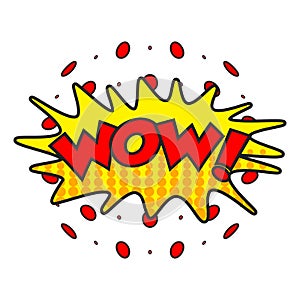 Wow comic sound effects.