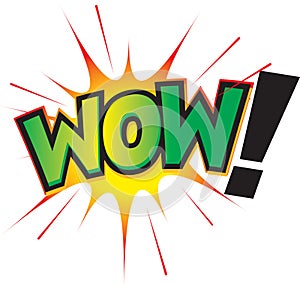 WOW! Fun graphic icon