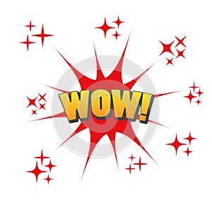 Wow fun graphic icon logo