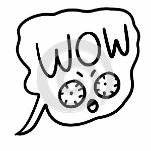 art wow icon in line design