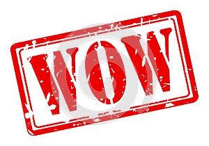 WOW red stamp text