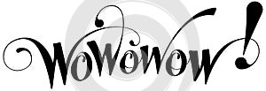 Wowowow! - custom calligraphy text