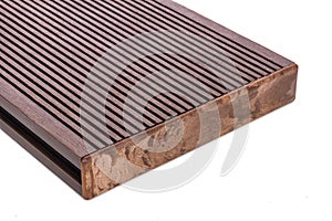 Wood-plastic composites material for the construction of terraces photo