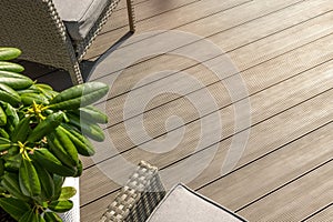 Wpc terrace. wood plastic composite decking boards